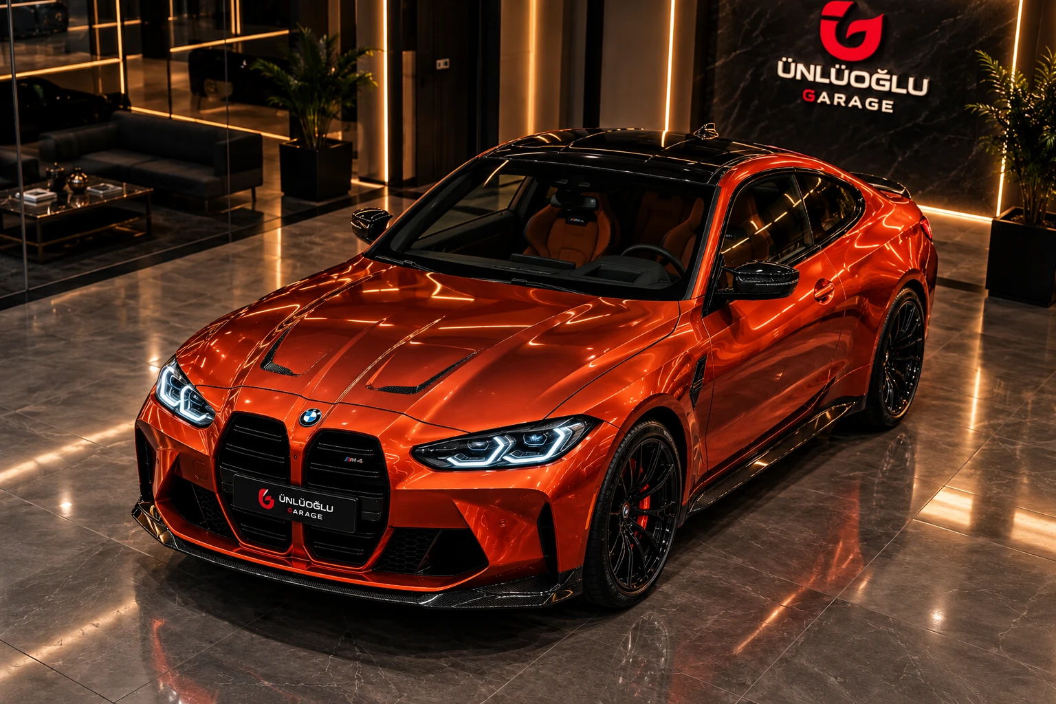 Siyah BMW M4 coupe örnek görseli
